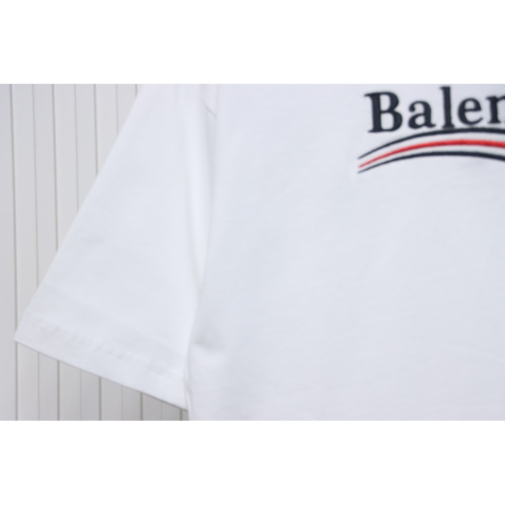Balenciaga Coke Embroidered Short Sleeves White CKP120