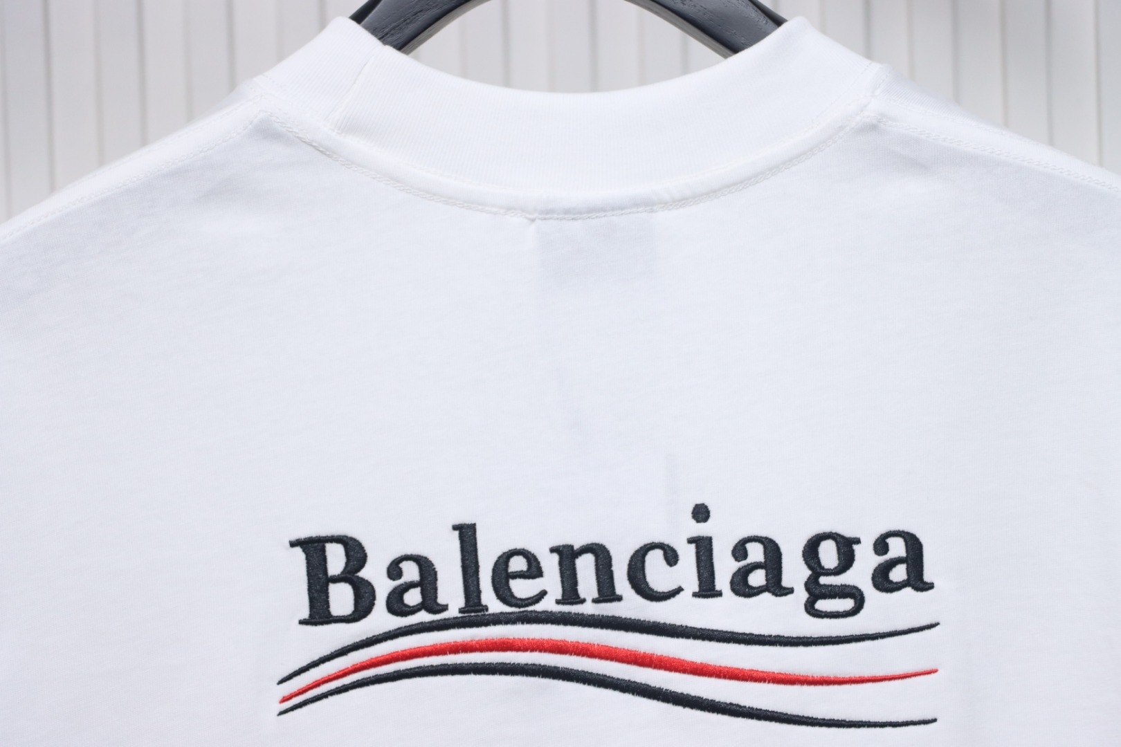 Balenciaga Coke Embroidered Short Sleeves White CKP120