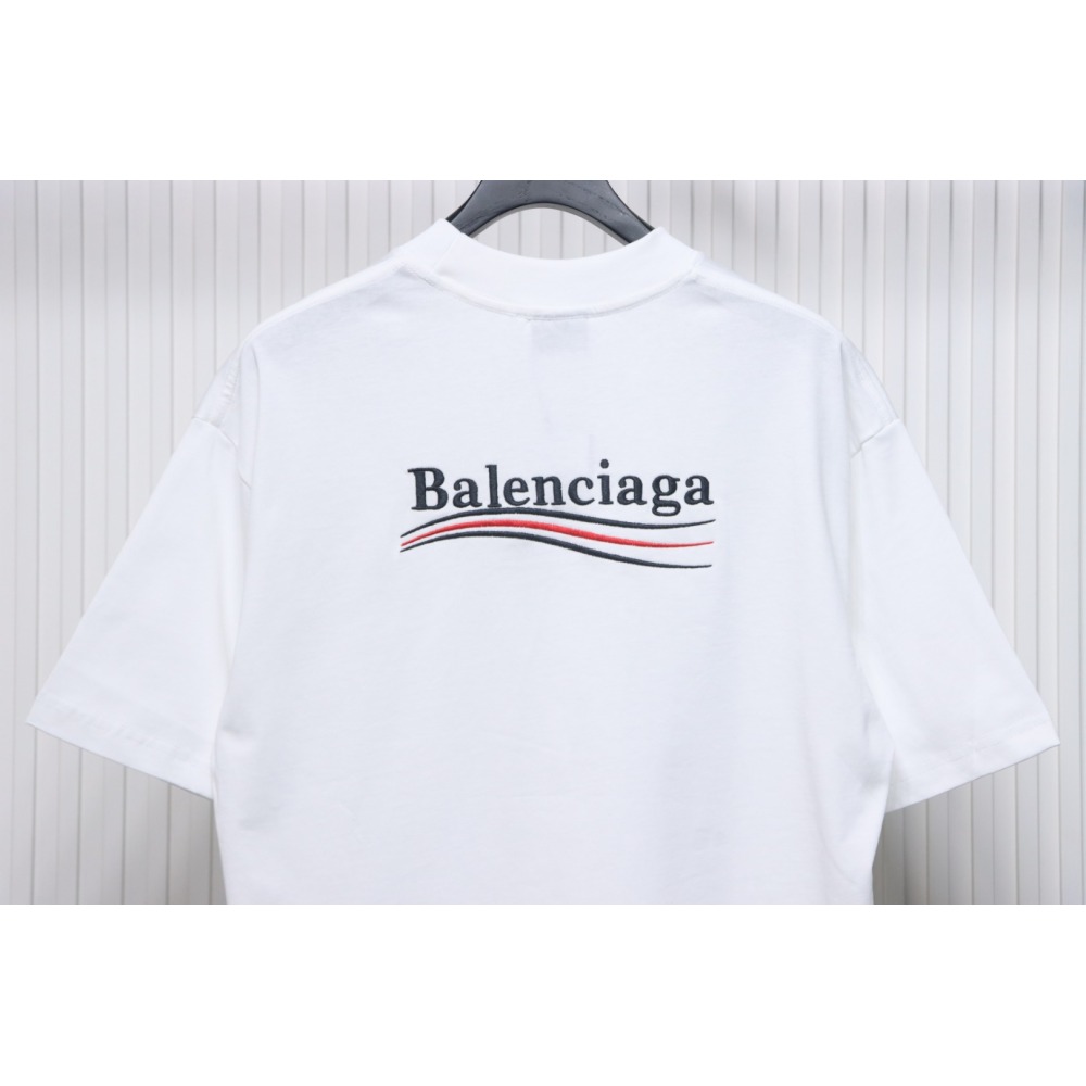 Balenciaga Coke Embroidered Short Sleeves White CKP120