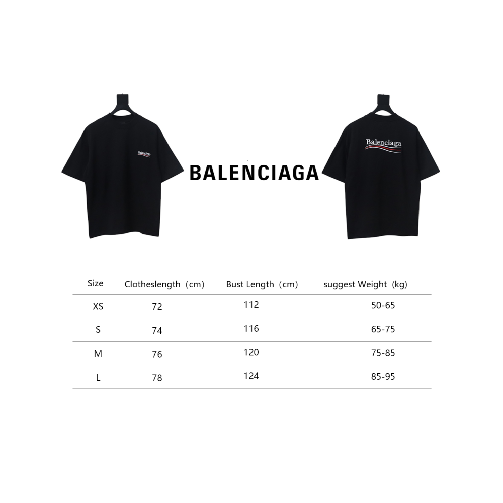 Balenciaga Coke Embroidered Short Sleeves Black CKP120