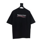 Balenciaga Coke Embroidered Short Sleeves Black CKP120