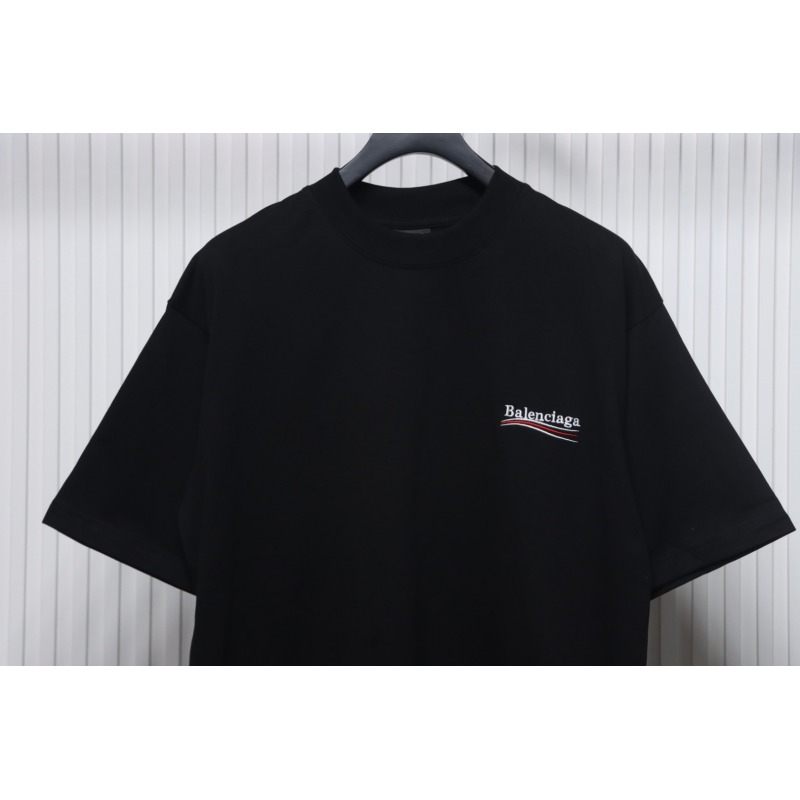 Balenciaga Coke Embroidered Short Sleeves Black CKP120