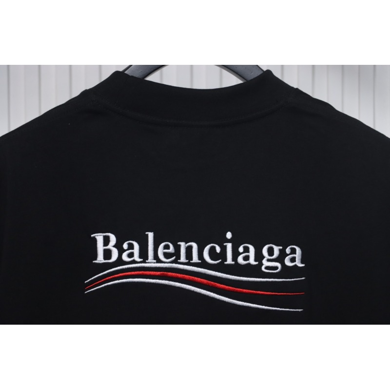 Balenciaga Coke Embroidered Short Sleeves Black CKP120