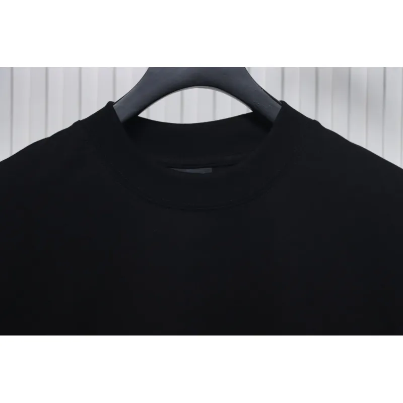 Balenciaga Coke Embroidered Short Sleeves Black CKP120