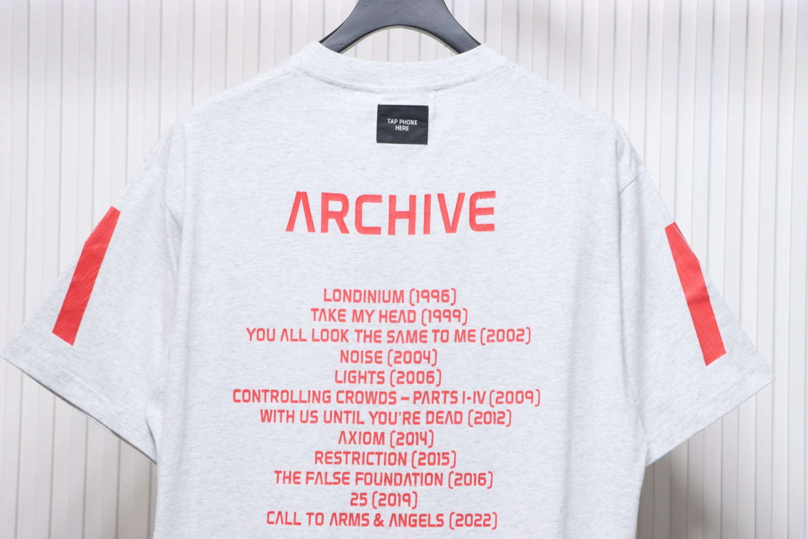 Balenciaga Music Capsule Series Cracked Arrow Print Short Sleeve White