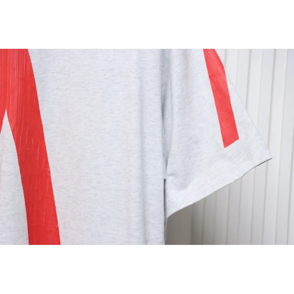 Balenciaga Music Capsule Series Cracked Arrow Print Short Sleeve White