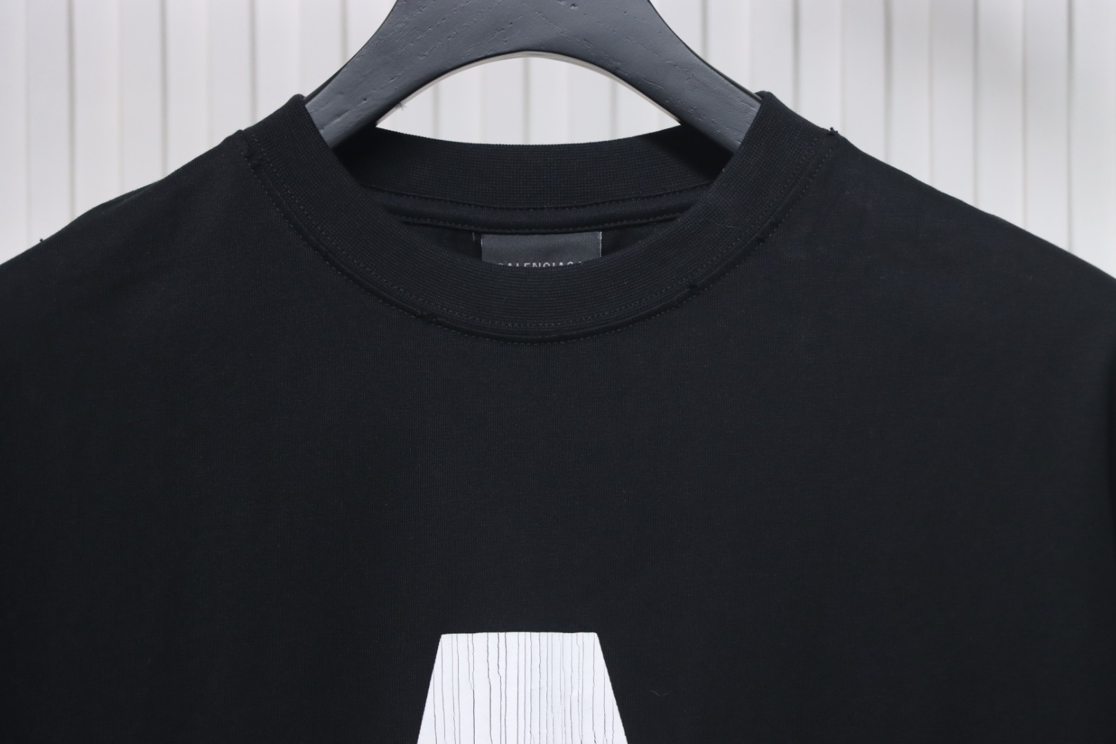 Balenciaga Music Capsule Series Cracked Arrow Print Short Sleeve Black