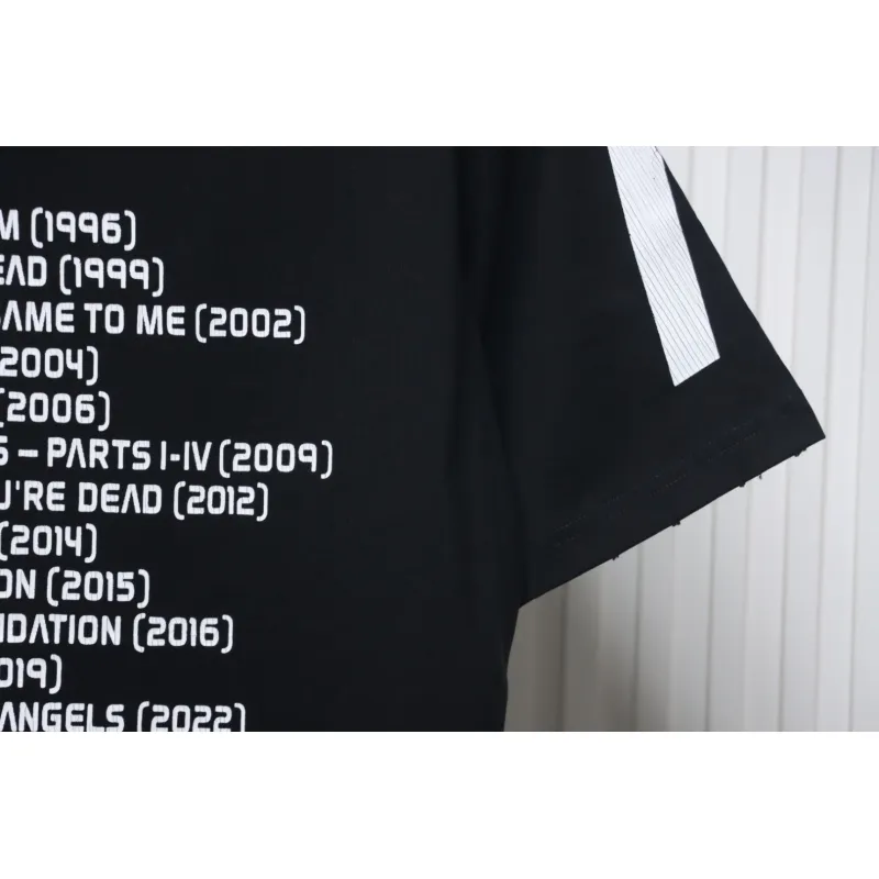 Balenciaga Music Capsule Series Cracked Arrow Print Short Sleeve Black