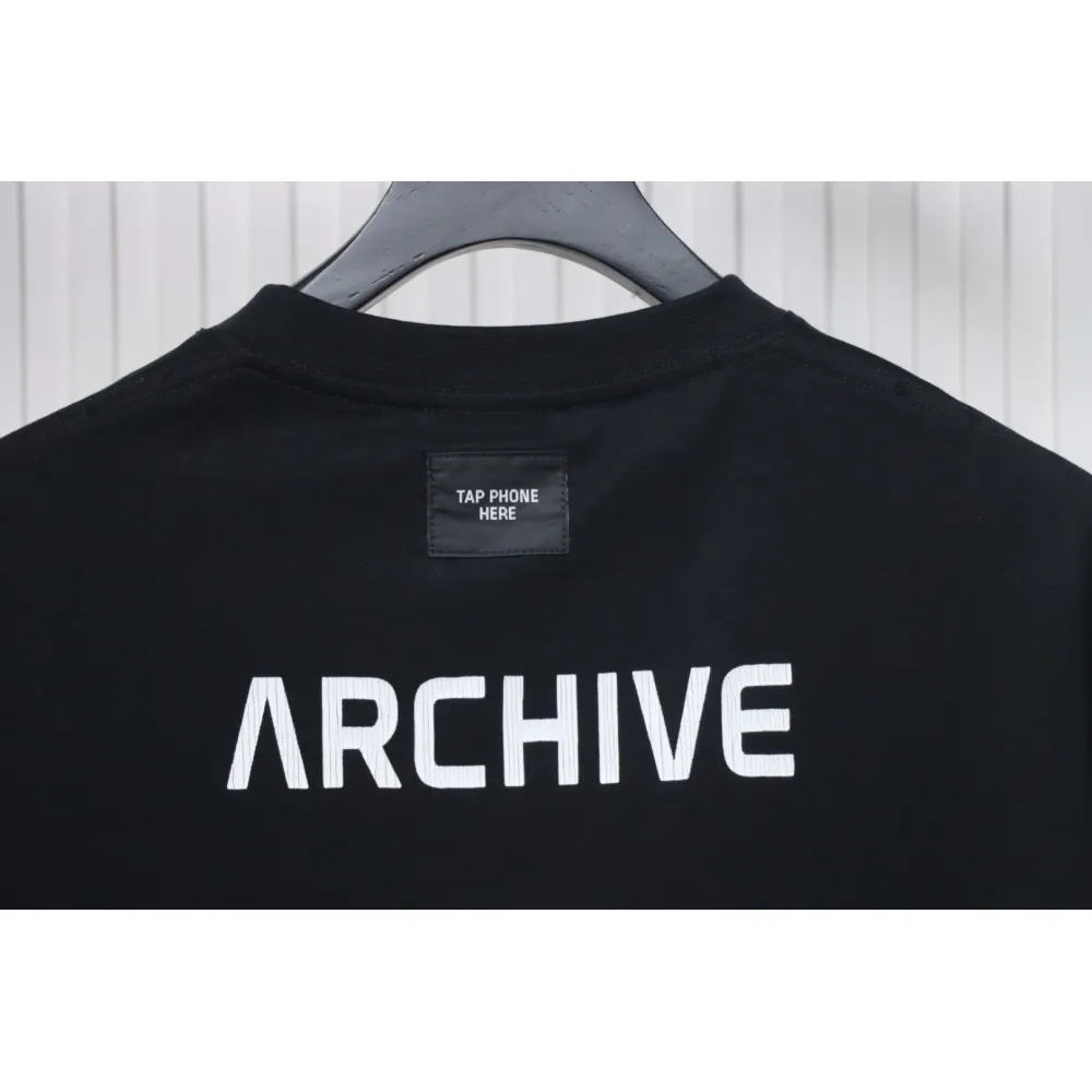 Balenciaga Music Capsule Series Cracked Arrow Print Short Sleeve Black
