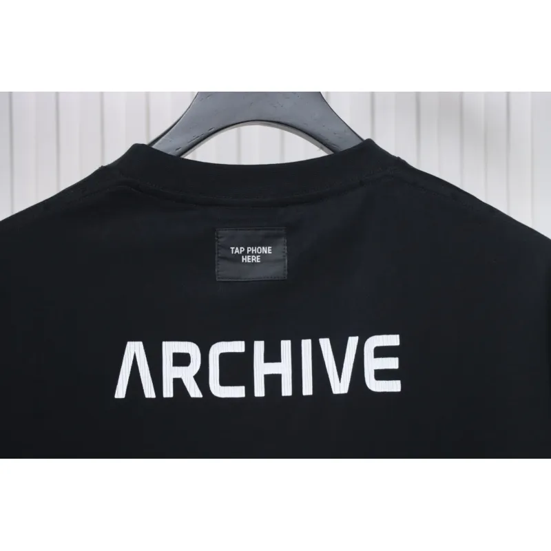 Balenciaga Music Capsule Series Cracked Arrow Print Short Sleeve Black