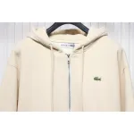Lacoste crocodile embroidered jacket Cream