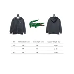 Lacoste crocodile embroidered jacket Dark Grey