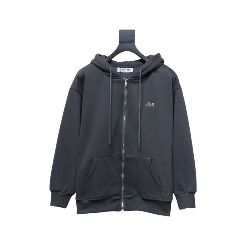 Lacoste crocodile embroidered jacket Dark Grey