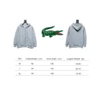 Lacoste crocodile embroidered jacket Grey