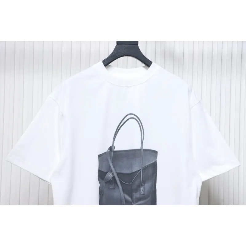 Balenciaga 25ss Bags Printed T-shirt White