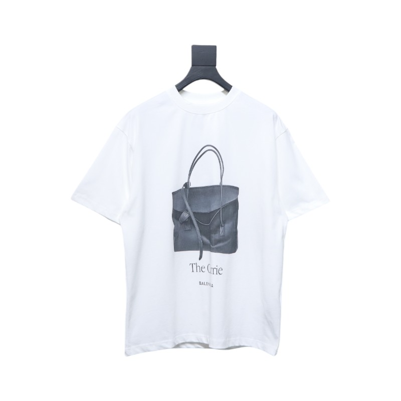 Balenciaga 25ss Bags Printed T-shirt White