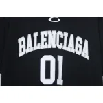 Balenciaga 25ss Basketball Embroidery 01 Print T-shirt Black