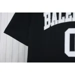 Balenciaga 25ss Basketball Embroidery 01 Print T-shirt Black