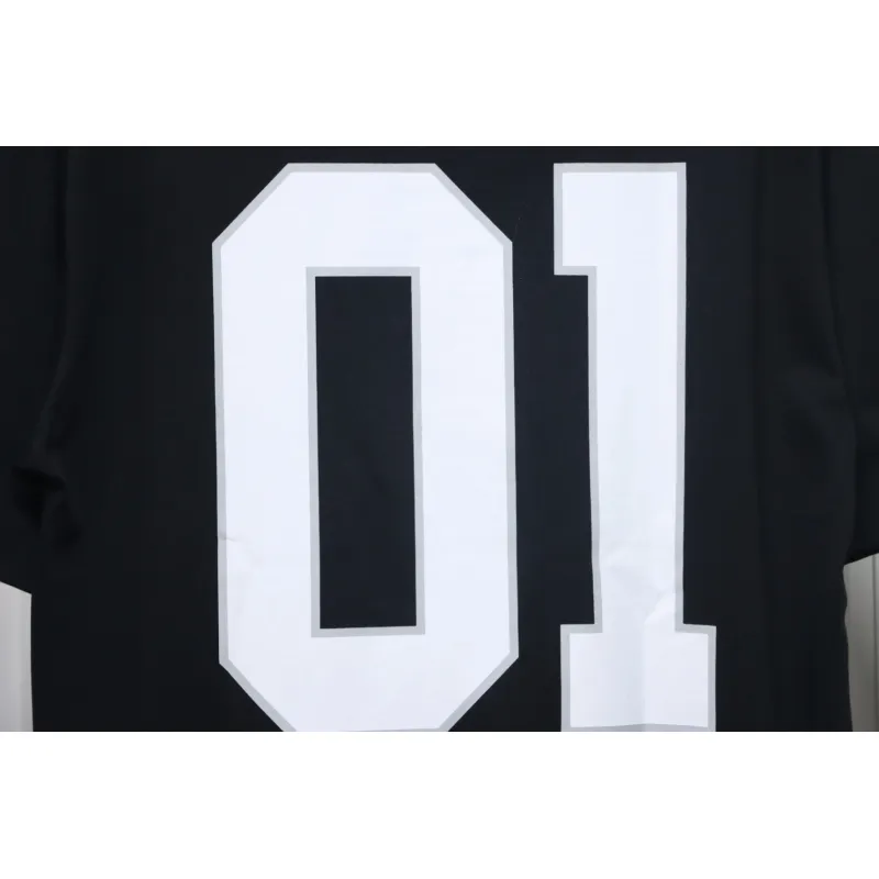 Balenciaga 25ss Basketball Embroidery 01 Print T-shirt Black