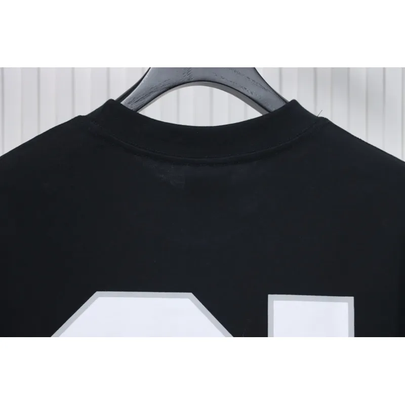 Balenciaga 25ss Basketball Embroidery 01 Print T-shirt Black