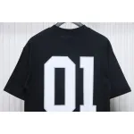 Balenciaga 25ss Basketball Embroidery 01 Print T-shirt Black