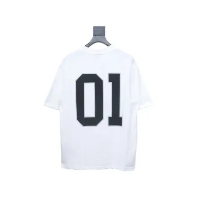 Balenciaga 25ss Basketball Embroidery 01 Print T-shirt White 02