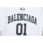 Balenciaga 25ss Basketball Embroidery 01 Print T-shirt White