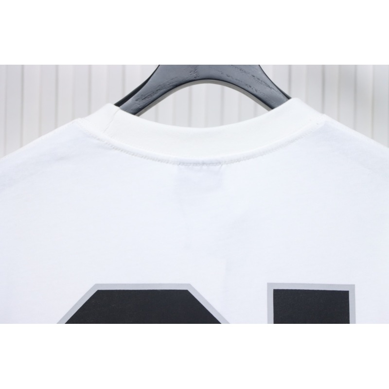 Balenciaga 25ss Basketball Embroidery 01 Print T-shirt White