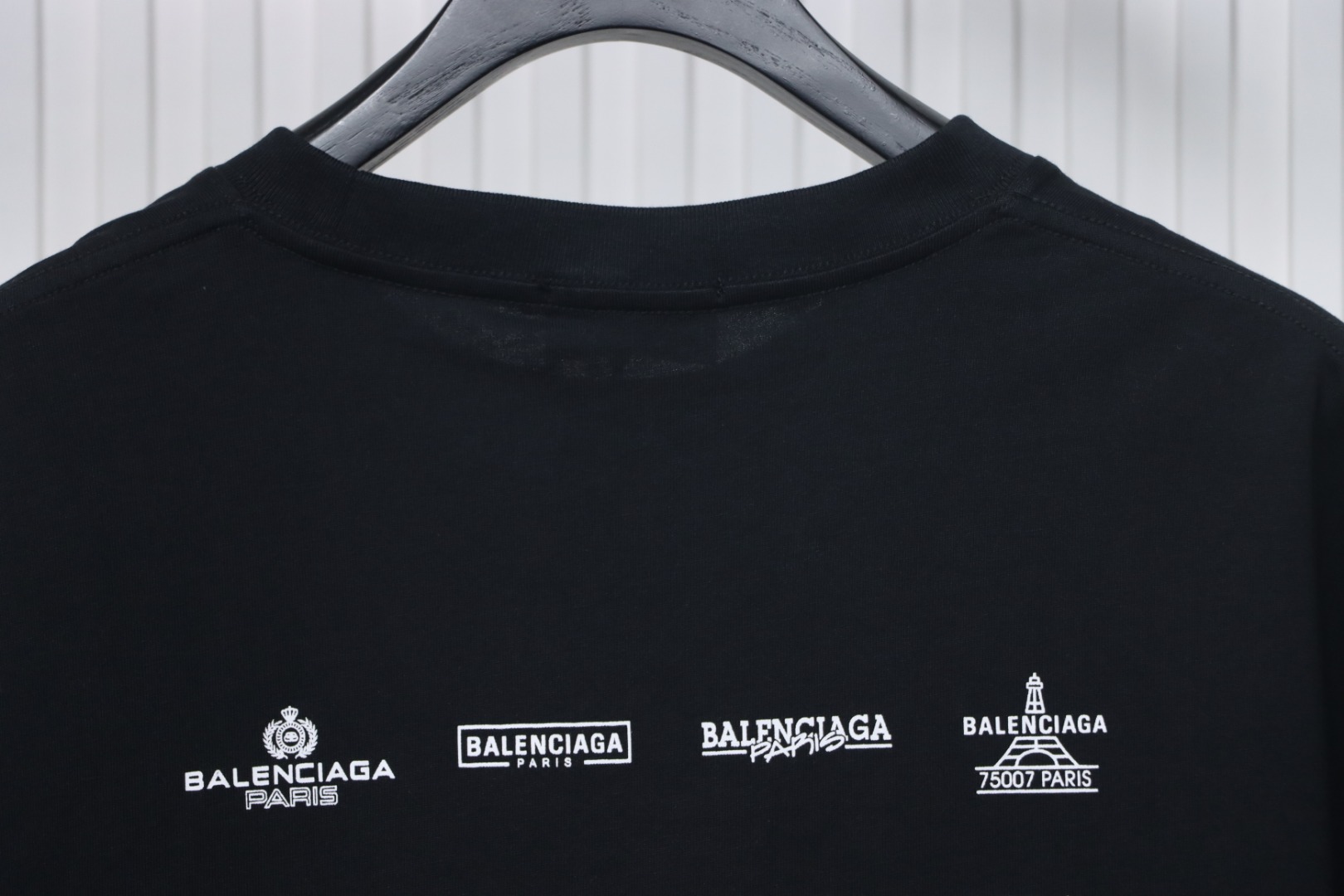 Balenciaga 25ss Multiple LOGO Printed T-shirt Black