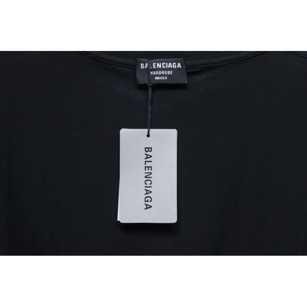 Balenciaga 25ss Multiple LOGO Printed T-shirt Black