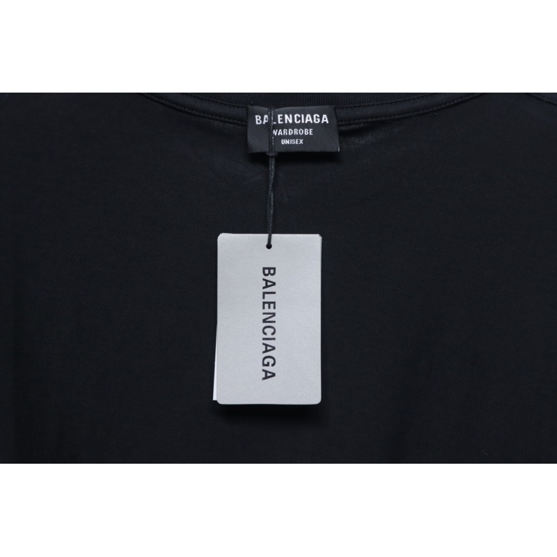 Balenciaga 25ss Multiple LOGO Printed T-shirt Black