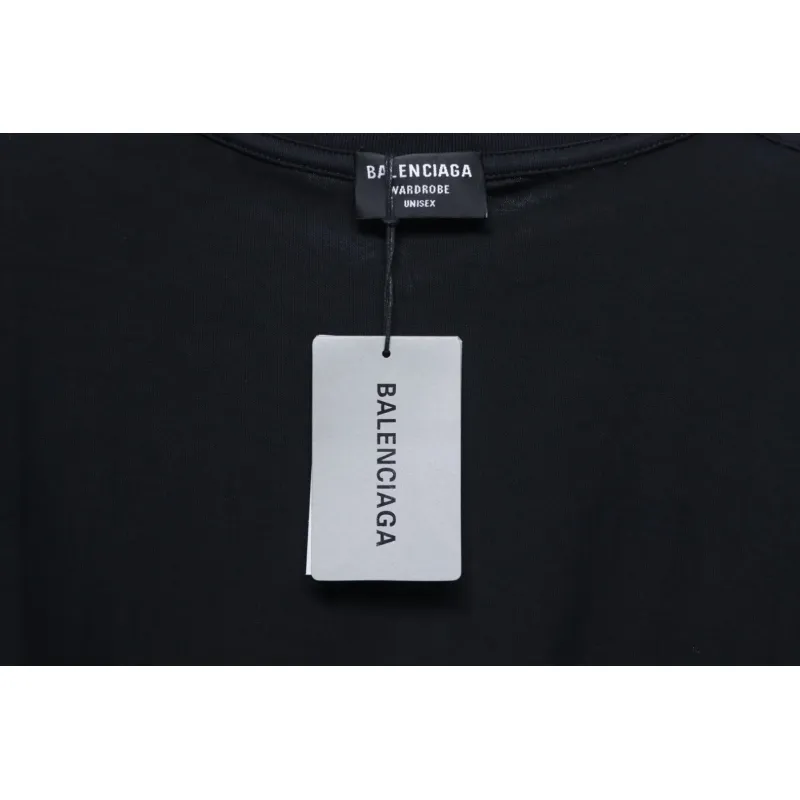 Balenciaga 25ss Multiple LOGO Printed T-shirt Black