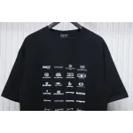 Balenciaga 25ss Multiple LOGO Printed T-shirt Black