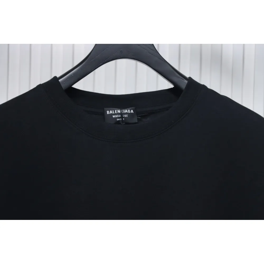 Balenciaga 25ss Multiple LOGO Printed T-shirt Black