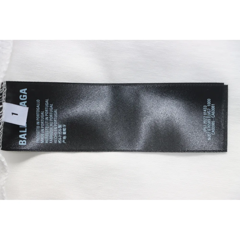 Balenciaga 25ss Shoes Printed T-shirt White