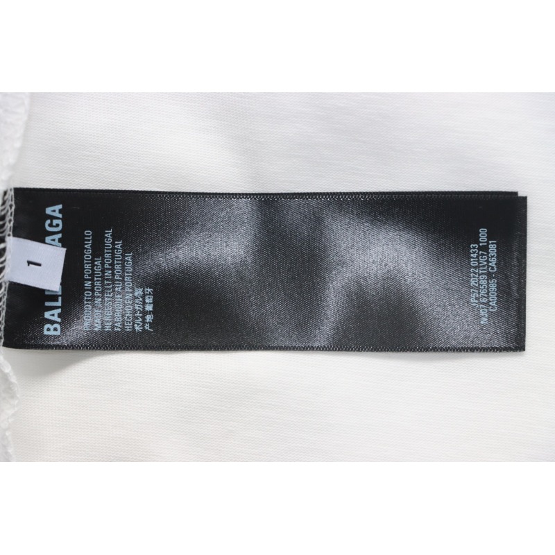 Balenciaga 25ss Shoes Printed T-shirt White