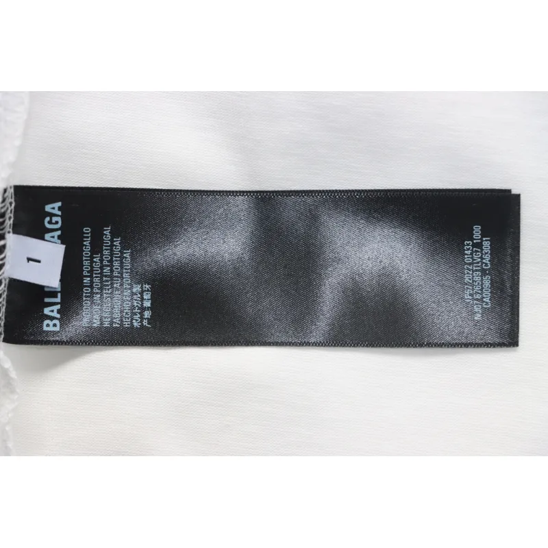 Balenciaga 25ss Shoes Printed T-shirt White