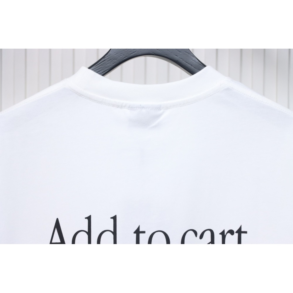 Balenciaga 25ss Shoes Printed T-shirt White