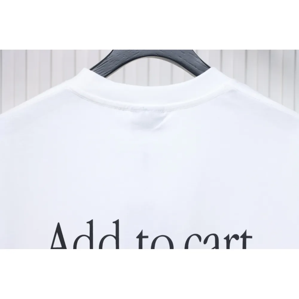 Balenciaga 25ss Shoes Printed T-shirt White