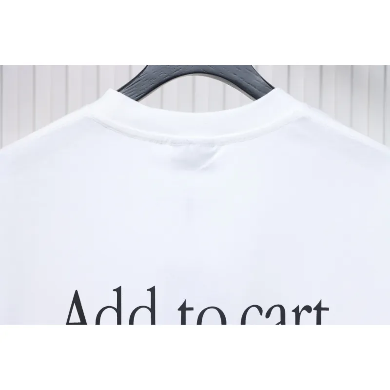 Balenciaga 25ss Shoes Printed T-shirt White
