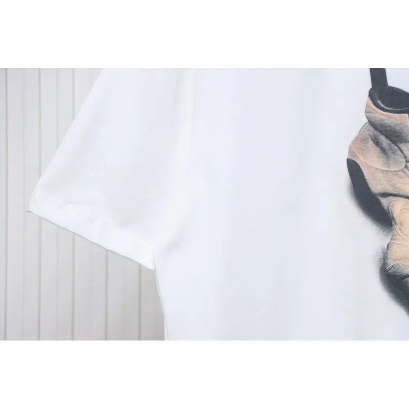Balenciaga 25ss Shoes Printed T-shirt White