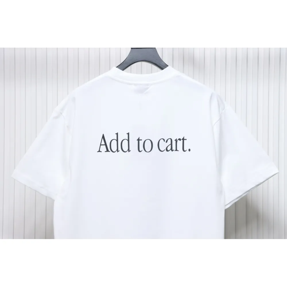 Balenciaga 25ss Shoes Printed T-shirt White