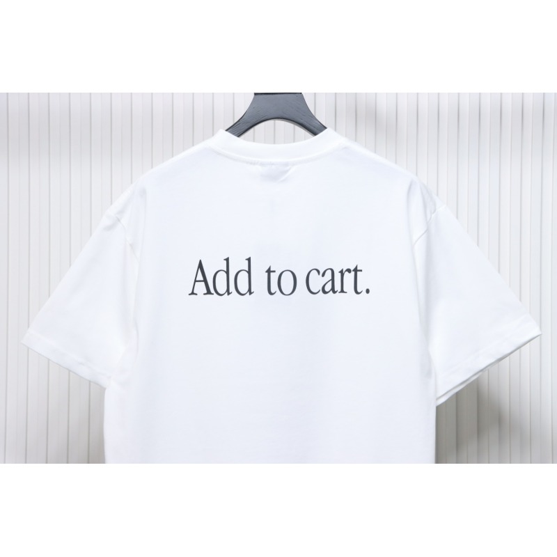Balenciaga 25ss Shoes Printed T-shirt White