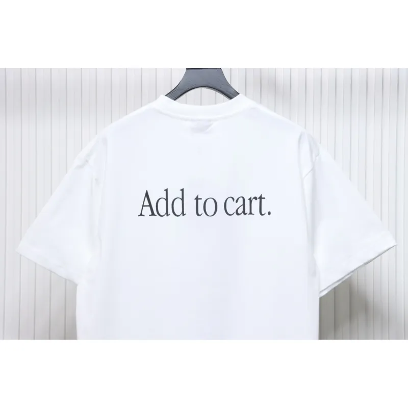 Balenciaga 25ss Shoes Printed T-shirt White