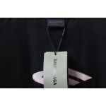 Balenciaga 3B Big M full-Embroidered T-shirt Black