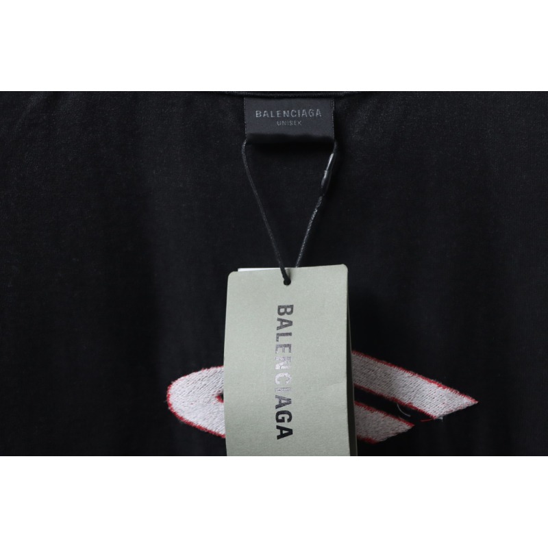 Balenciaga 3B Big M full-Embroidered T-shirt Black