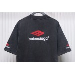 Balenciaga 3B Big M full-Embroidered T-shirt Black