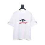 Balenciaga 3B Big M full-Embroidered T-shirt White