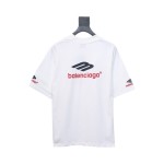 Balenciaga 3B Big M full-Embroidered T-shirt White