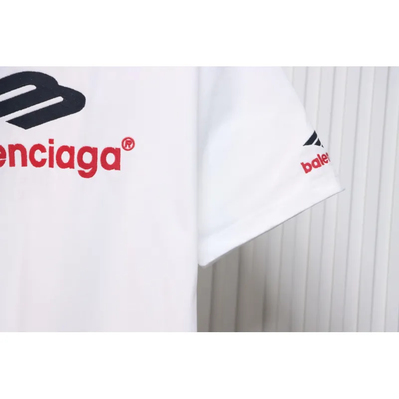 Balenciaga 3B Big M full-Embroidered T-shirt White